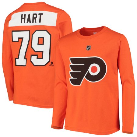 Philadelphia Flyers Detské - Carter Hart NHL Tričko s dlhým rukávom