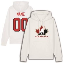 Canada Team Hockey White Sweatshirt/Customized