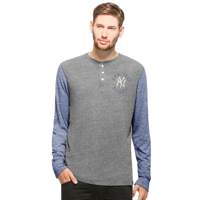 New York Yankees - Midfield Henley MLB Long Sleeve T-Shirt :: FansMania