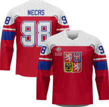 Czechia - Martin Nečas 2024 World Champions Hockey Replica Jersey