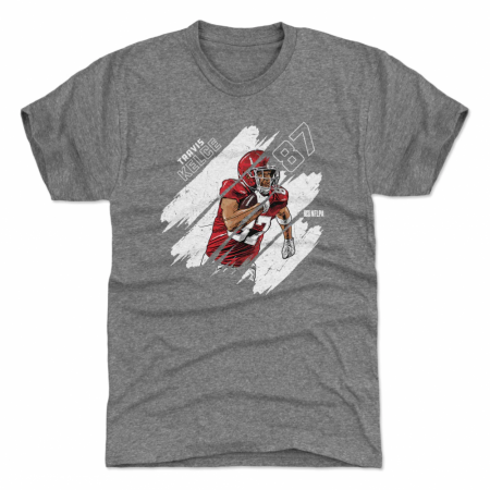 Kansas City Chiefs - Travis Kelce Stripes NFL T-Shirt