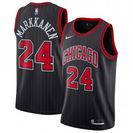 Chicago Bulls - Lauri Markkanen Black Swingman NBA Jersey