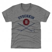 Washington Capitals Detské - Alexander Ovechkin Sticks Gray NHL Tričko