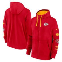 Kansas City Chiefs - 2024 Nike Club Full-zip NFL Mikina s kapucí