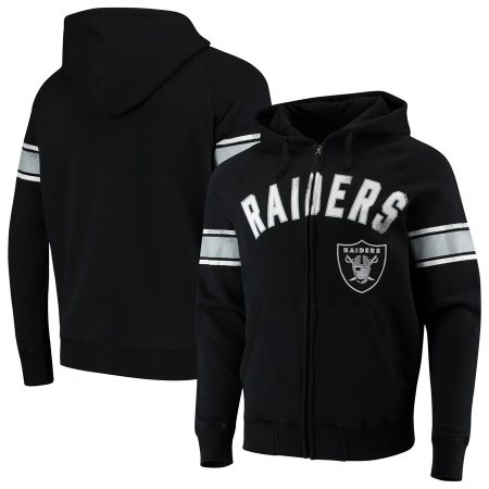 Oakland Raiders - Black Arena Full-Zip NFL Sweatshirt