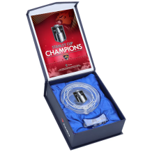 Florida Panthers - 2024 Stanley Cup Champions Crystal NHL Puck Filled With Ice from Final Game
