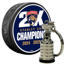 Florida Panthers - 2025 Stanley Cup Champs NHL Puck& Keychain