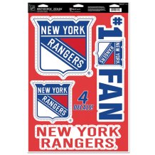 New York Rangers - Multi Use Big 4 NHL Aufkleber-Set