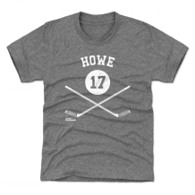 Detroit Red Wings Youth - Gordie Howe 17 Sticks Gray NHL T-Shirt