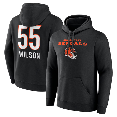 Cincinnati Bengals - Logan Wilson Wordmark NFL Mikina s kapucí