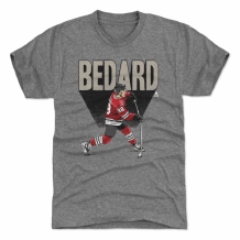 Chicago Blackhawks - Connor Bedard Bold Gray NHL Tričko