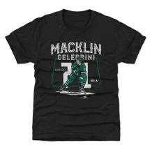 San Jose Sharks Dětské - Macklin Celebrini Player Black NHL Tričko