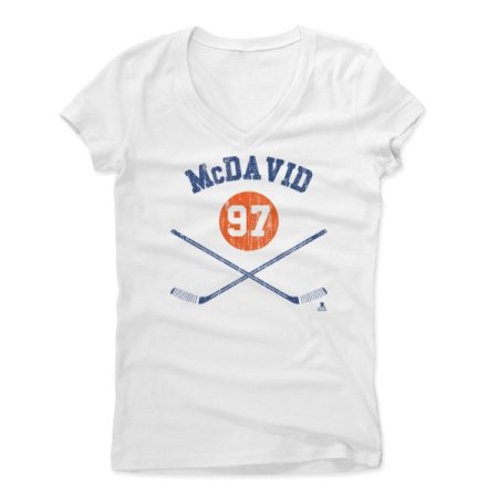 Edmonton Oilers Womens - Connor McDavid Sticks NHL T-Shirt