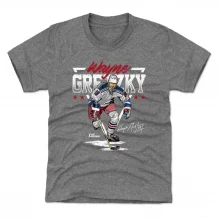New York Rangers Detské - Wayne Gretzky Triangle Gray NHL Tričko