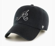 Atlanta Braves - Clean Up Black MLB Kšiltovka