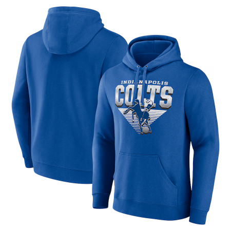 Indianapolis Colts - Geometric Chrome NFL Mikina s kapucňou