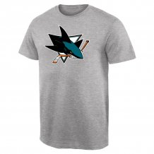 San Jose Sharks - Primary Logo Gray NHL T-Shirt
