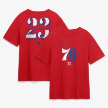 Philadelphia 76ers - LeBron James Paint Red NBA Tričko