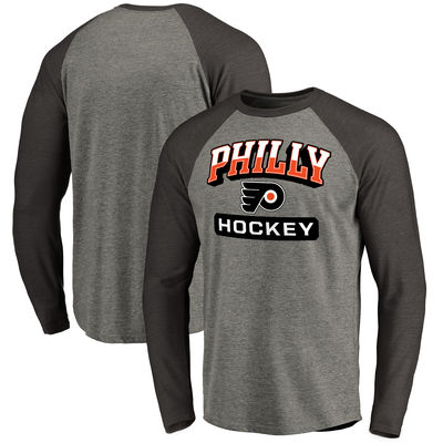 Philadelphia Flyers Shirt Long Sleeve NHL Hockey Large L Raglan