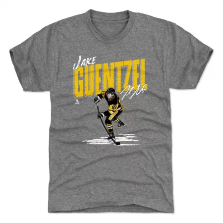 Pittsburgh Penguins - Jake Guentzel Chisel Gray NHL Koszułka