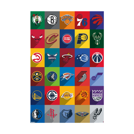 2025 Logo Teams NBA Plakat