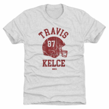 Kansas City Chiefs - Travis Kelce Helmet NFL T-Shirt
