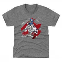 New York Rangers Youth - Igor Shesterkin Stripes Gray NHL T-Shirt