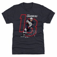 Colombus Blue Jackets - Johnny Gaudreau Offset Navy NHL T-Shirt