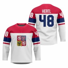 Czechia - Tomas Hertl 2026 Hockey Replica Jersey White