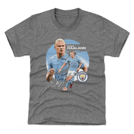 Manchester City Kinder - Erling Haaland Dual Gray T-Shirt