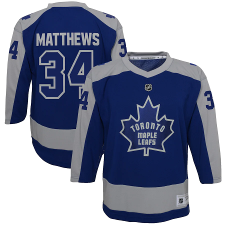 Toronto Maple Leafs Dziecia- Auston Matthews Reverse Retro NHL Jersey