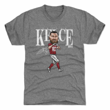 Kansas City Chiefs - Travis Kelce Heart Cartoon NFL T-Shirt