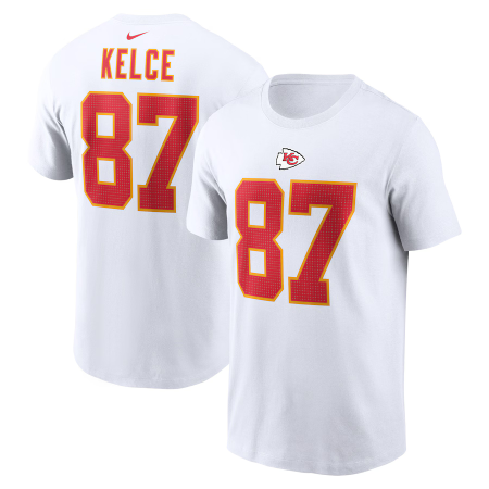 Kansas City Chiefs - Travis Kelce White NFL T-Shirt