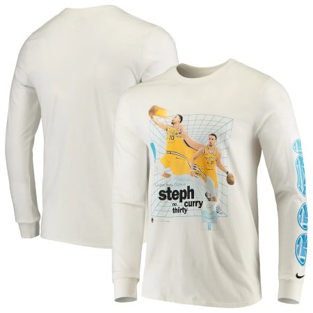 Golden State Warriors - Stephen Curry Time Warp NBA Tričko s dlhým rukávom
