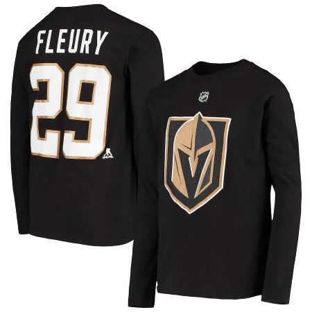 Vegas Golden Knights Youth - Marc-Andre Fleury NHL Long Sleeve T-Shirt