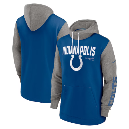 Indianapolis Colts - Fashion Color Block NFL Mikina s kapucí