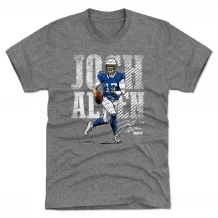 Buffalo Bills - Josh Allen Bold Gray NFL T-Shirt