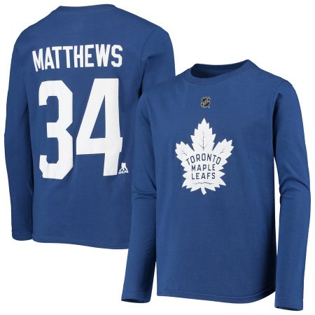 Toronto Maple Leafs Youth - Auston Matthews NHL Long Sleeve T-Shirt