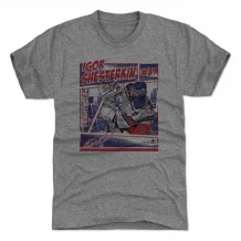 New York Rangers - Igor Shesterkin Comic Gray NHL T-Shirt