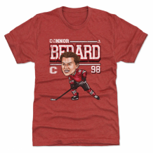 Chicago Blackhawks - Connor Bedard Cartoon Red NHL Shirt