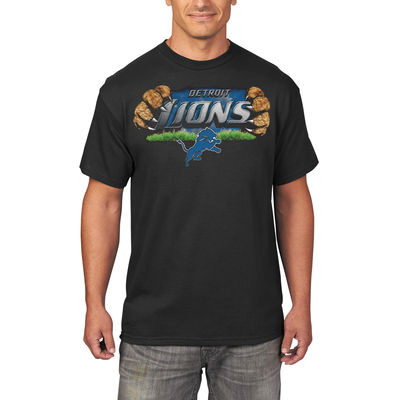 Detroit Lions - Four Man Front NFL Long Sleeve T-Shirt