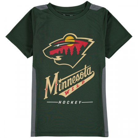 Minnesota Wild Youth - Lockup Poly NHL T-Shirt