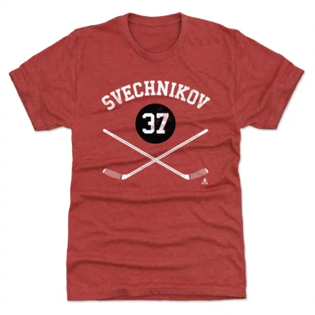 Carolina Hurricanes - Andrei Svechnikov Sticks Red NHL T-Shirt