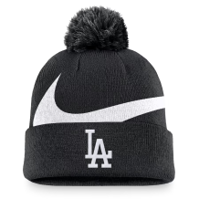 Los Angeles Dodgers - Swoosh Peak Black MLB Knit hat