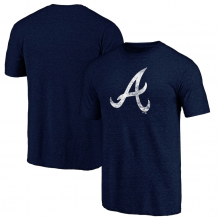 Atlanta Braves - Weathered Logo MLB T-Shirt