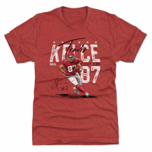 Kansas City Chiefs - Travis Kelce Stars Red NFL T-Shirt