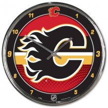 Calgary Flames - Chrome NHL Hodiny
