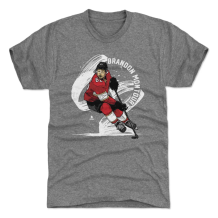 Florida Panthers - Brandon Montour Brush Gray NHL T-Shirt