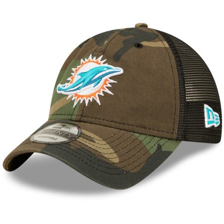Miami Dolphins - Basic Camo Trucker 9TWENTY NFL Hat