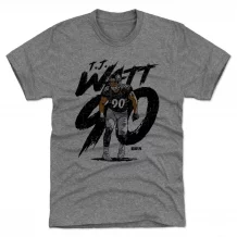 Pittsburgh Steelers - T.J. Watt Rough Gray NFL T-Shirt
